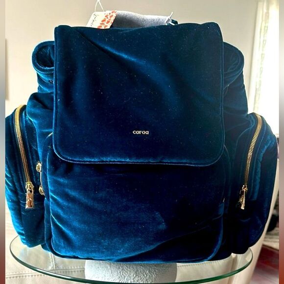 Free People X Caraa Velvet Cirrus Backpack - Picture 1 of 5